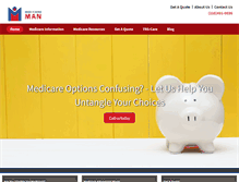 Tablet Screenshot of medicare-man.com